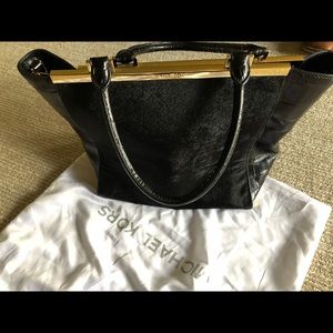 Authentic Michael Kors calfskin and leather purse